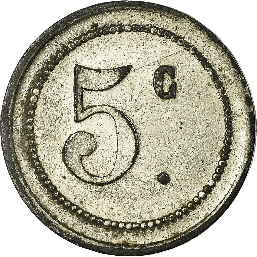 Coin, France, Coop. de Consommation, La Solidarité, Basse-Indre, 5 Centimes