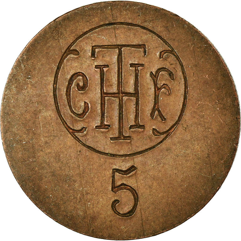 Moeda, França, C.F.T.H (Cie Française Thomson-Houston), Paris, 5 Centimes