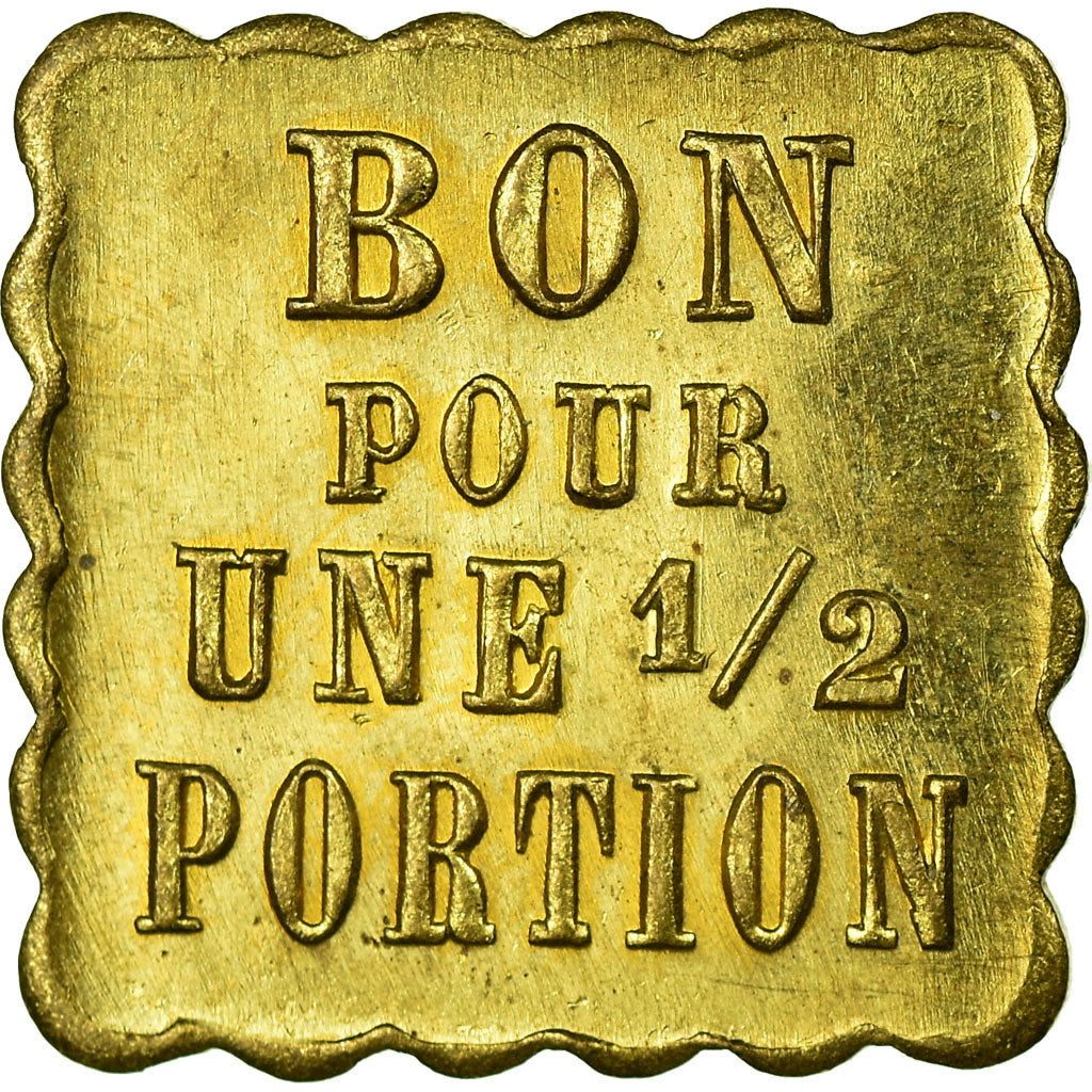 Moneda, Francia, Coop. des Chemins de fer Paris-Orléans, Paris, Bon pour 1/2