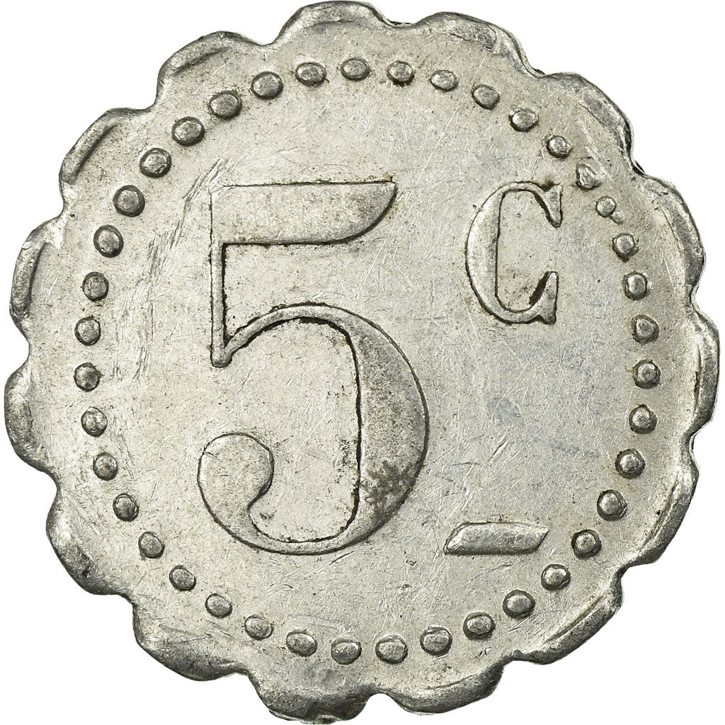 Coin, France, E. M. I, E. O. R, Saint-Maixent, 5 Centimes, EF(40-45), Aluminium