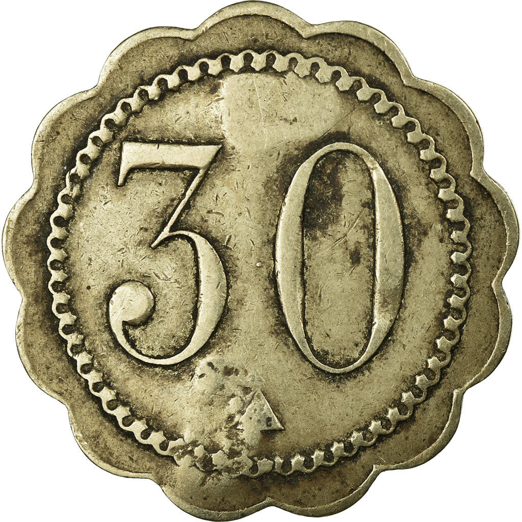Coin, France, Café du Square (CS/C), Perpignan, 30 Centimes, EF(40-45)