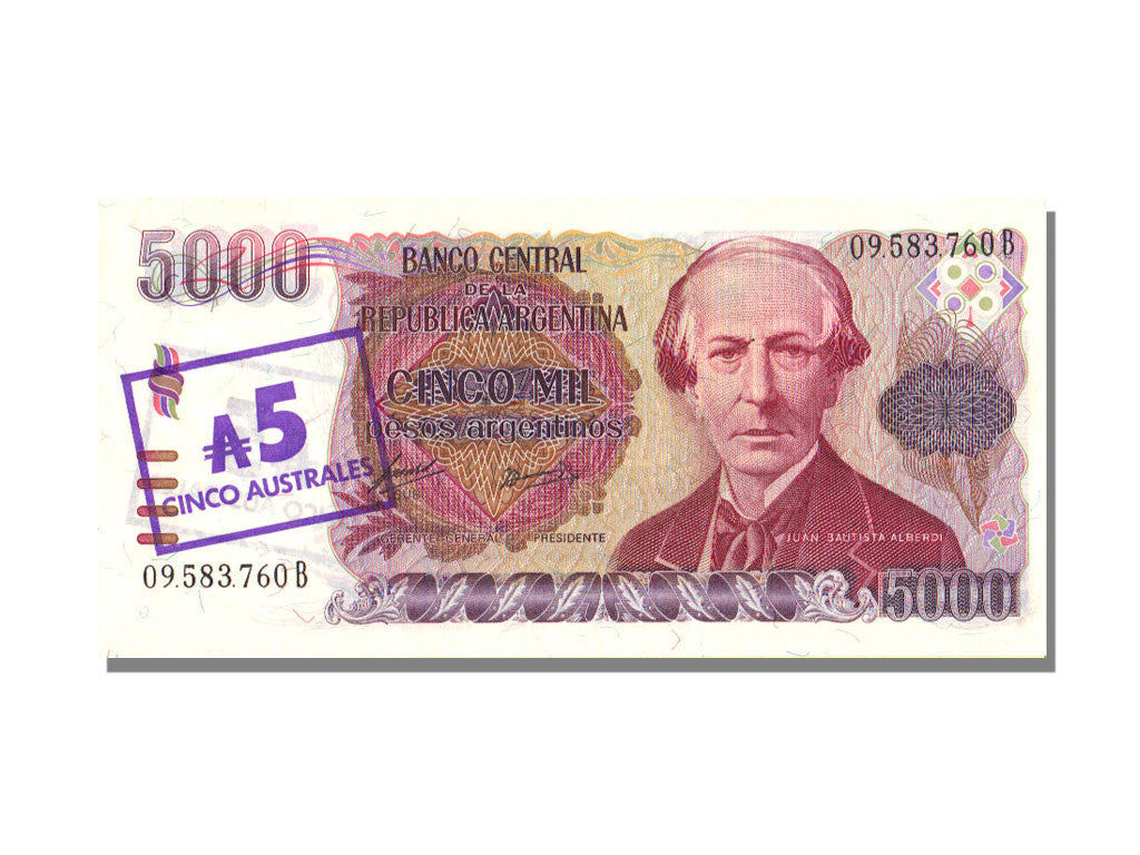 Argentina, 5 Australes, KM:321, FDS