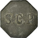 Moneta, Francia, Soc. Coop. de la Poudrerie, Angoulême, 50 Centimes, BB, Zinco