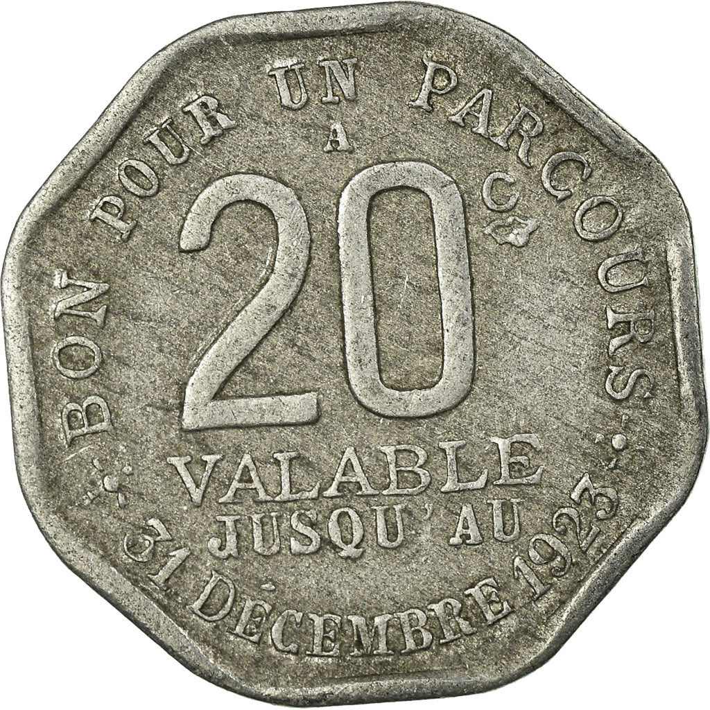 Moneda, Francia, Transport en Commun Région Parisienne, Paris, 20 Centimes