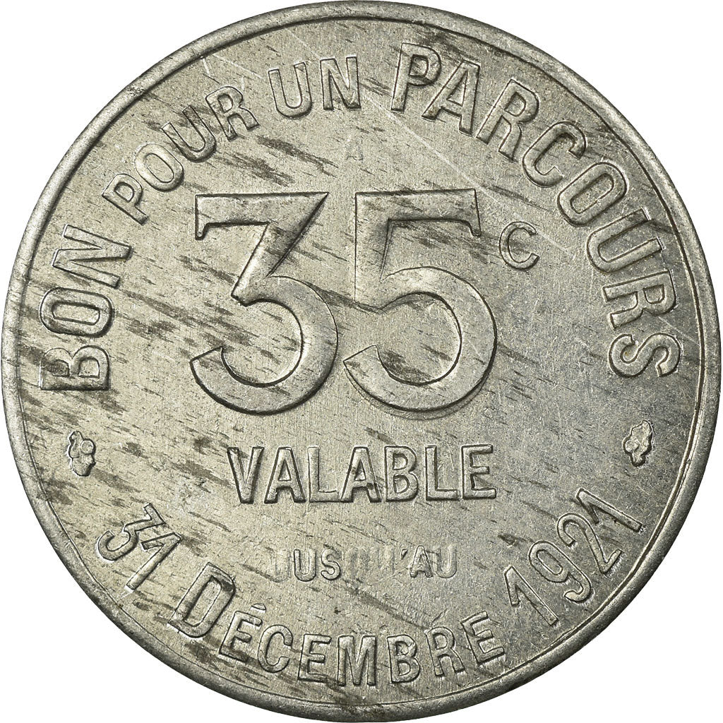 Coin, France, Transport en Commun Région Parisienne, Paris, 35 Centimes