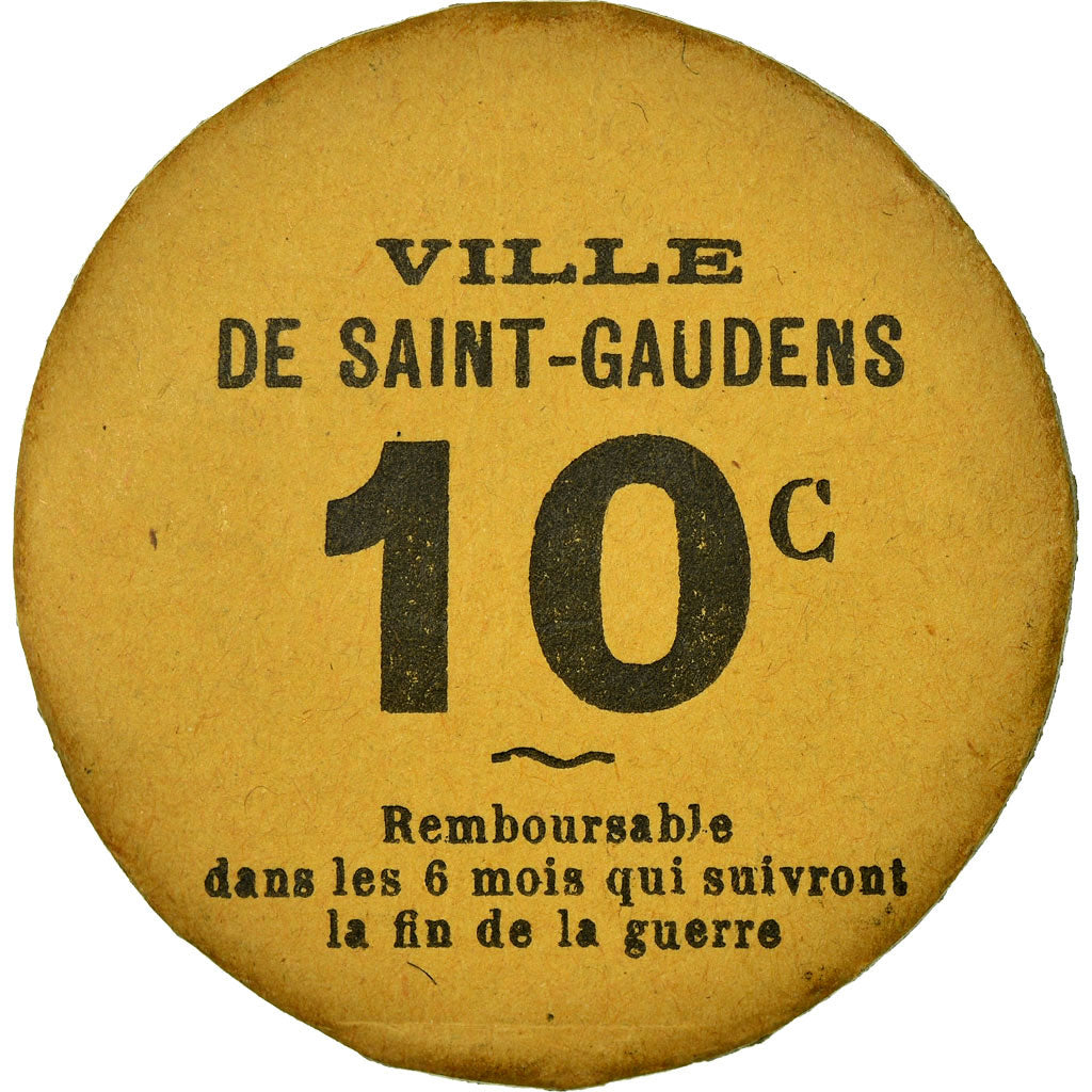 Moneta, Francja, Ville de Saint-Gaudens, Saint-Gaudens, 10 Centimes, Undated