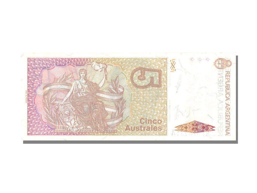 Argentina, 5 Australes, KM #324b, UNC(65-70), A