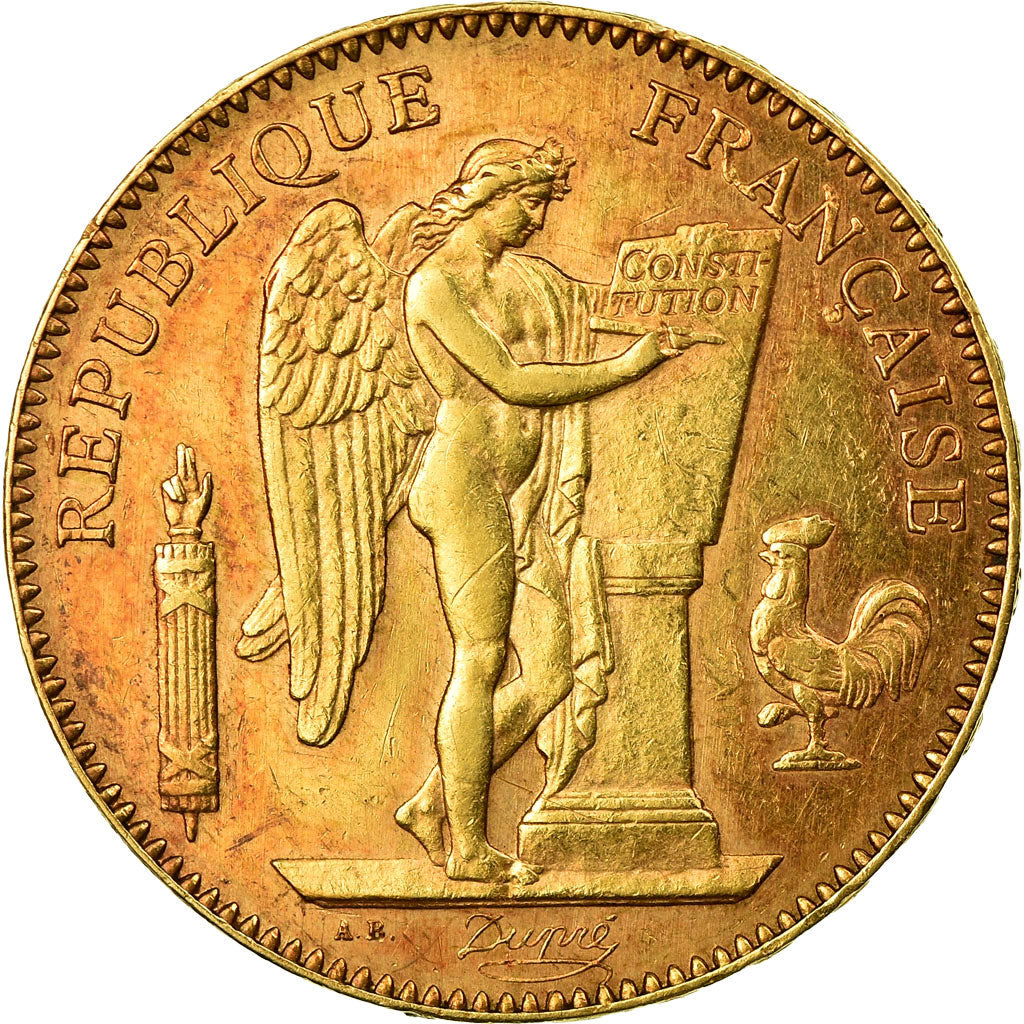 Monnaie, France, Génie, 50 Francs, 1896, Paris, Très rare, TTB+, Or