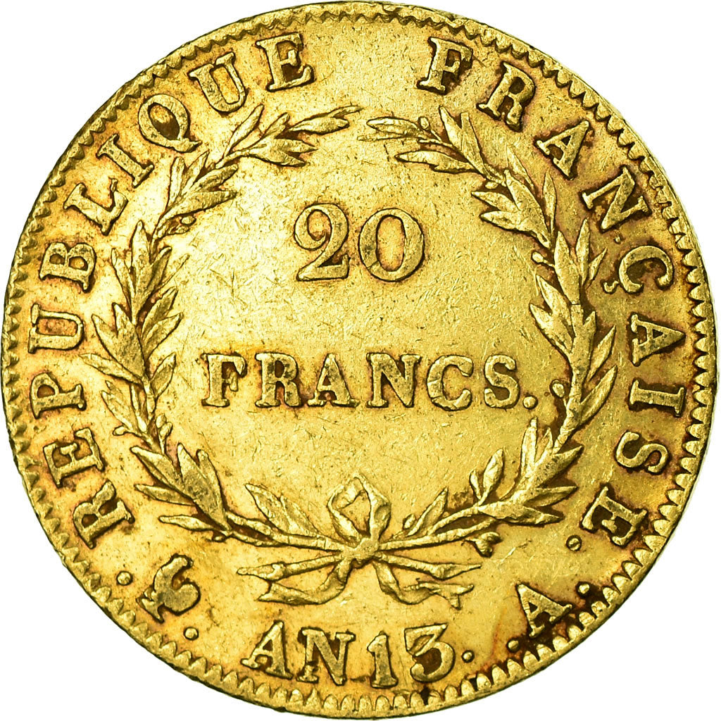 Monnaie, France, Napoléon I, 20 Francs, AN 13, Paris, TTB, Or, Gadoury:1022