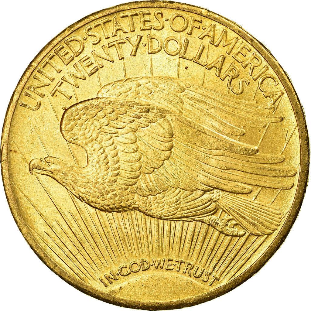 Moneta, USA, Saint-Gaudens, $20, Double Eagle, 1924, Philadelphia, MS(65-70)