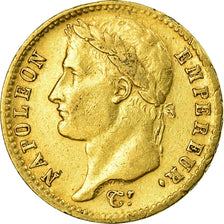 Moneda, Francia, Napoléon I, 20 Francs, 1809, Paris, MBC, Oro, KM:695.1