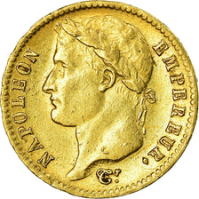 Moneda, Francia, Napoléon I, 20 Francs, 1813, Paris, MBC+, Oro, KM:695.1