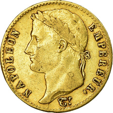 Moneta, Francja, Napoleon I, 20 Francs, 1815, Paris, VF(30-35), Złoto