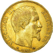 Munten, Frankrijk, Napoleon III, 20 Francs, 1859, Strasbourg, ZF+, Goud