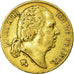 Coin, France, Louis XVIII, 20 Francs, 1817, Bayonne, VF(30-35), Gold, KM:712.5