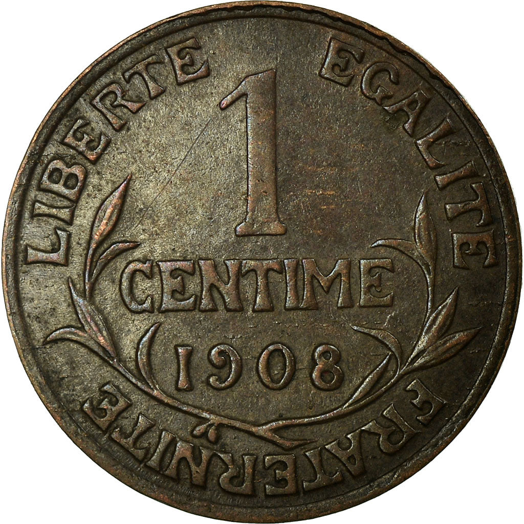 Coin, France, Dupuis, Centime, 1908, Paris, VF(30-35), Bronze, KM:840