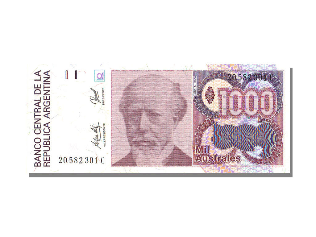 Argentina, 1000 Australes, KM #329c, UNC(65-70), C