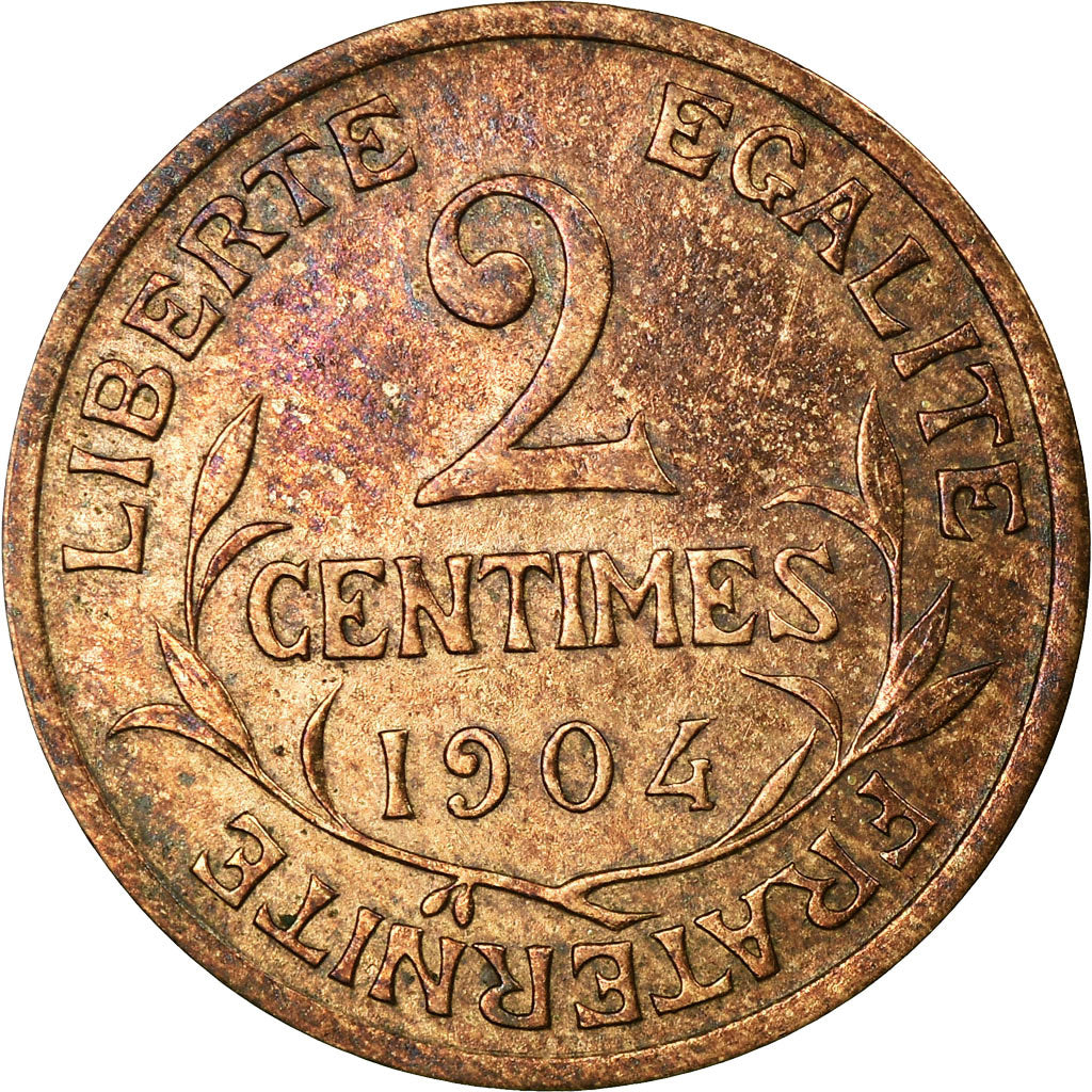 Coin, France, Dupuis, 2 Centimes, 1904, Paris, VF(30-35), Bronze, KM:841