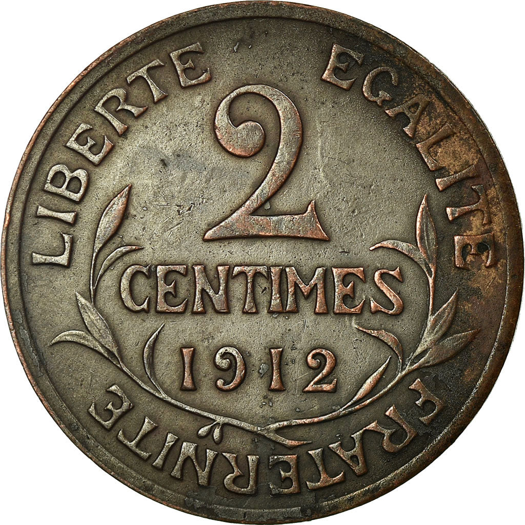 Coin, France, Dupuis, 2 Centimes, 1912, Paris, EF(40-45), Bronze, KM:841