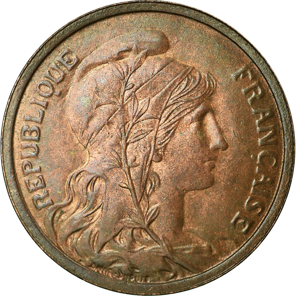Coin, France, Dupuis, 2 Centimes, 1919, Paris, AU(55-58), Bronze, KM:841