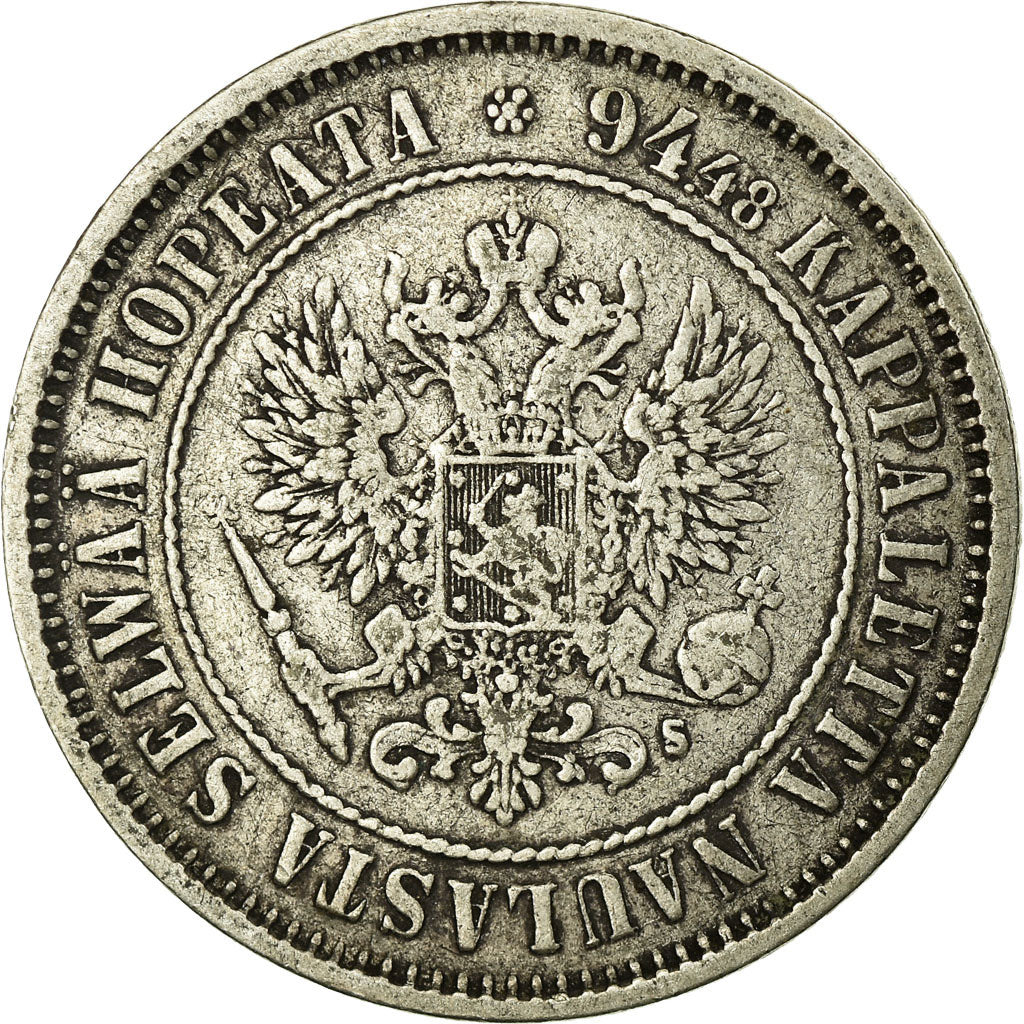 Coin, Finland, Nicholas II, Markka, 1874, EF(40-45), Silver, KM:3.2