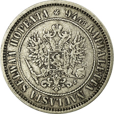 Coin, Finland, Nicholas II, Markka, 1874, EF(40-45), Silver, KM:3.2