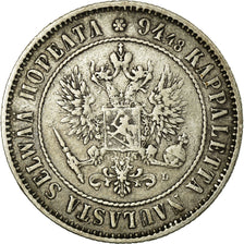 Coin, Finland, Nicholas II, Markka, 1892, EF(40-45), Silver, KM:3.2