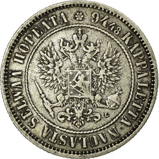 Coin, Finland, Nicholas II, Markka, 1892, EF(40-45), Silver, KM:3.2