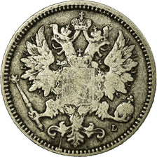 Coin, Finland, Nicholas II, 25 Penniä, 1890, VF(20-25), Silver, KM:6.2