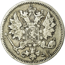 Coin, Finland, Nicholas II, 25 Penniä, 1890, VF(30-35), Silver, KM:6.2