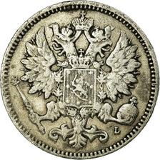 Coin, Finland, Nicholas II, 25 Penniä, 1890, EF(40-45), Silver, KM:6.2