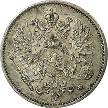 Monnaie, Finlande, Nicholas II, 25 Penniä, 1915, TTB+, Argent, KM:6.2