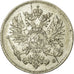 Coin, Finland, Nicholas II, 25 Penniä, 1916, AU(55-58), Silver, KM:6.2