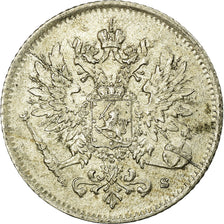 Coin, Finland, Nicholas II, 25 Penniä, 1916, MS(60-62), Silver, KM:6.2