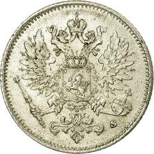 Coin, Finland, Nicholas II, 25 Penniä, 1916, MS(60-62), Silver, KM:6.2