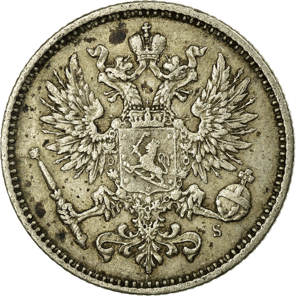 Coin, Finland, Nicholas II, 50 Penniä, 1874, AU(50-53), Silver, KM:2.2