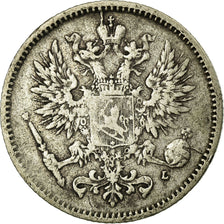 Coin, Finland, Nicholas II, 50 Penniä, 1892, VF(30-35), Silver, KM:2.2