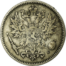 Coin, Finland, Nicholas II, 50 Penniä, 1893, VF(30-35), Silver, KM:2.2