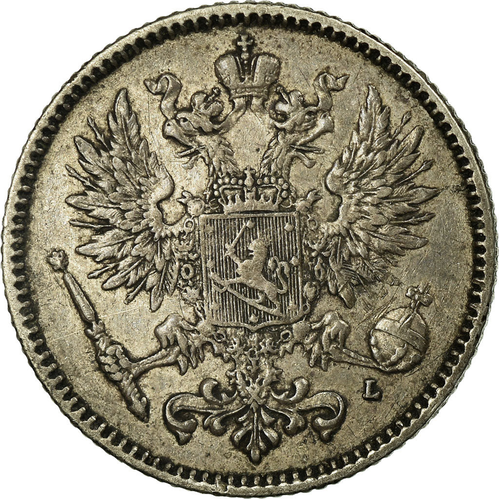 Coin, Finland, Nicholas II, 50 Penniä, 1893, EF(40-45), Silver, KM:2.2