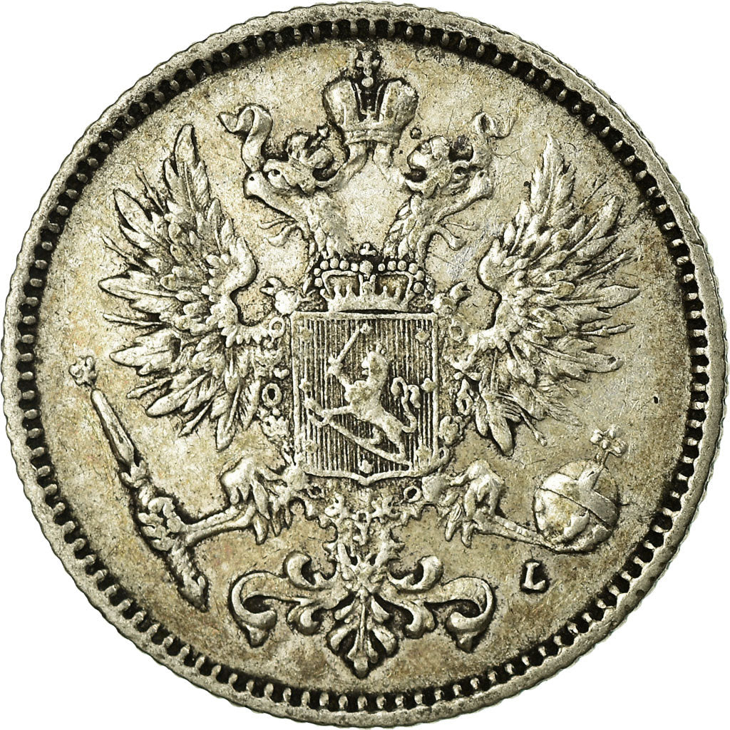 Coin, Finland, Nicholas II, 50 Penniä, 1893, EF(40-45), Silver, KM:2.2