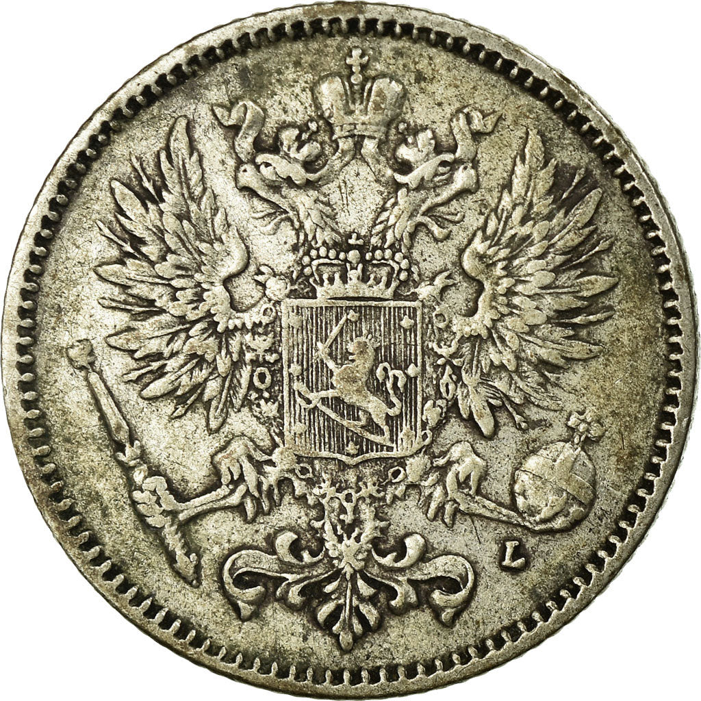 Coin, Finland, Nicholas II, 50 Penniä, 1907, EF(40-45), Silver, KM:2.2