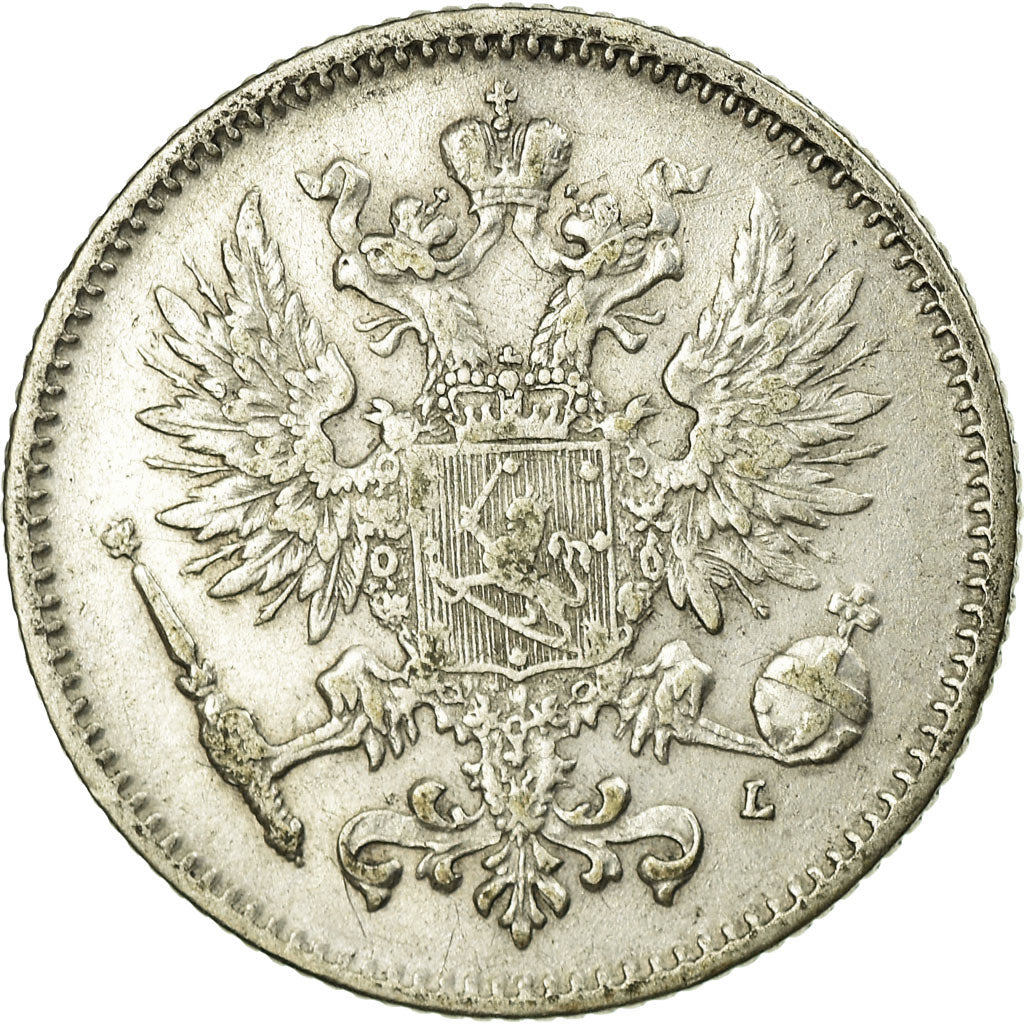 Coin, Finland, Nicholas II, 50 Penniä, 1907, EF(40-45), Silver, KM:2.2