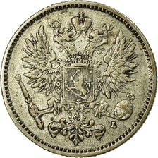Coin, Finland, Nicholas II, 50 Penniä, 1907, EF(40-45), Silver, KM:2.2