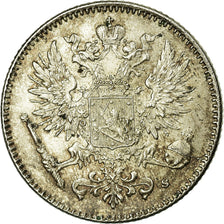 Coin, Finland, Nicholas II, 50 Penniä, 1916, MS(60-62), Silver, KM:2.2
