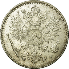 Coin, Finland, Nicholas II, 50 Penniä, 1916, MS(63), Silver, KM:2.2