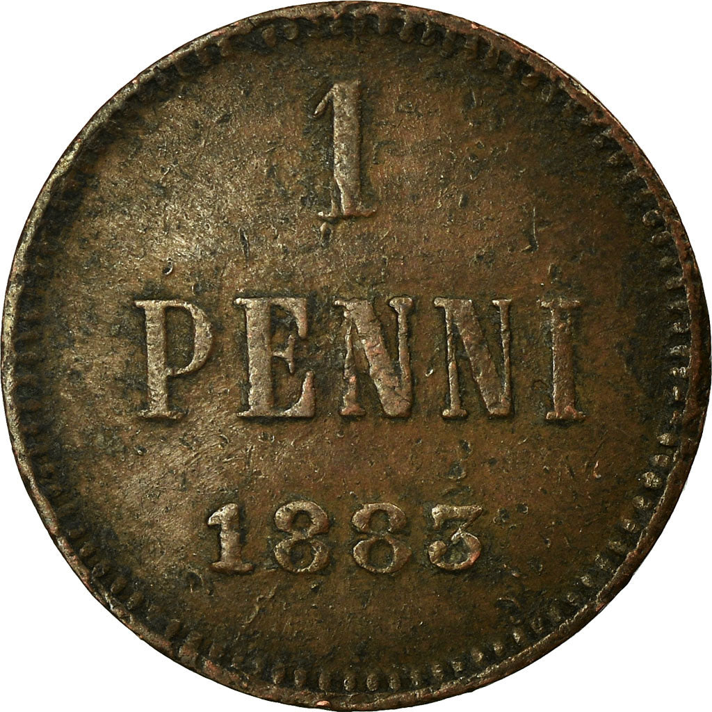 Coin, Finland, Alexander III, Penni, 1883, EF(40-45), Copper, KM:10