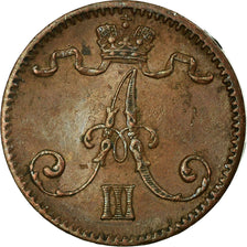 Monnaie, Finlande, Alexander III, Penni, 1883, TTB+, Cuivre, KM:10