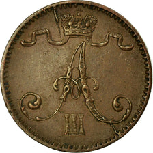 Monnaie, Finlande, Alexander III, Penni, 1883, TTB+, Cuivre, KM:10