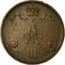 Monnaie, Finlande, Alexander III, Penni, 1893, TTB+, Cuivre, KM:10