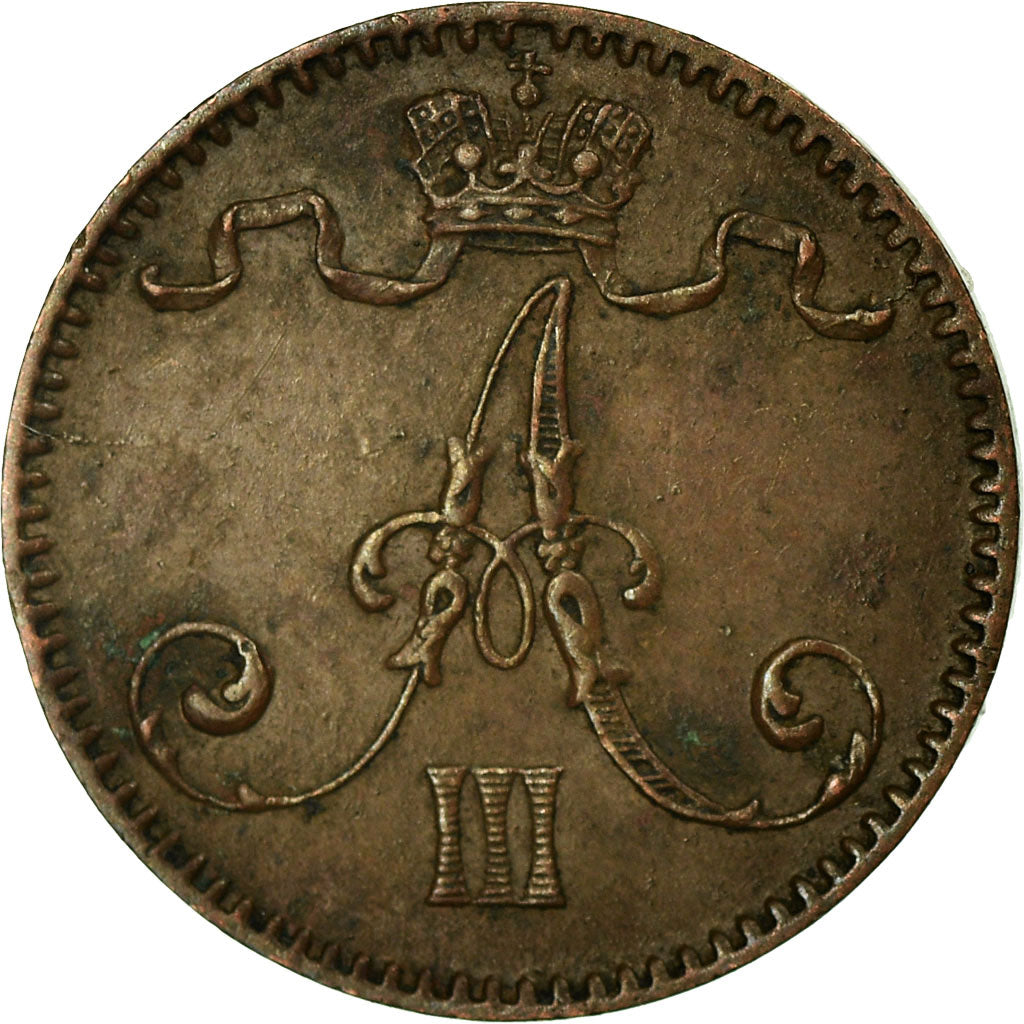 Coin, Finland, Alexander III, Penni, 1894, AU(50-53), Copper, KM:10